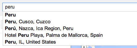 Which Peru?