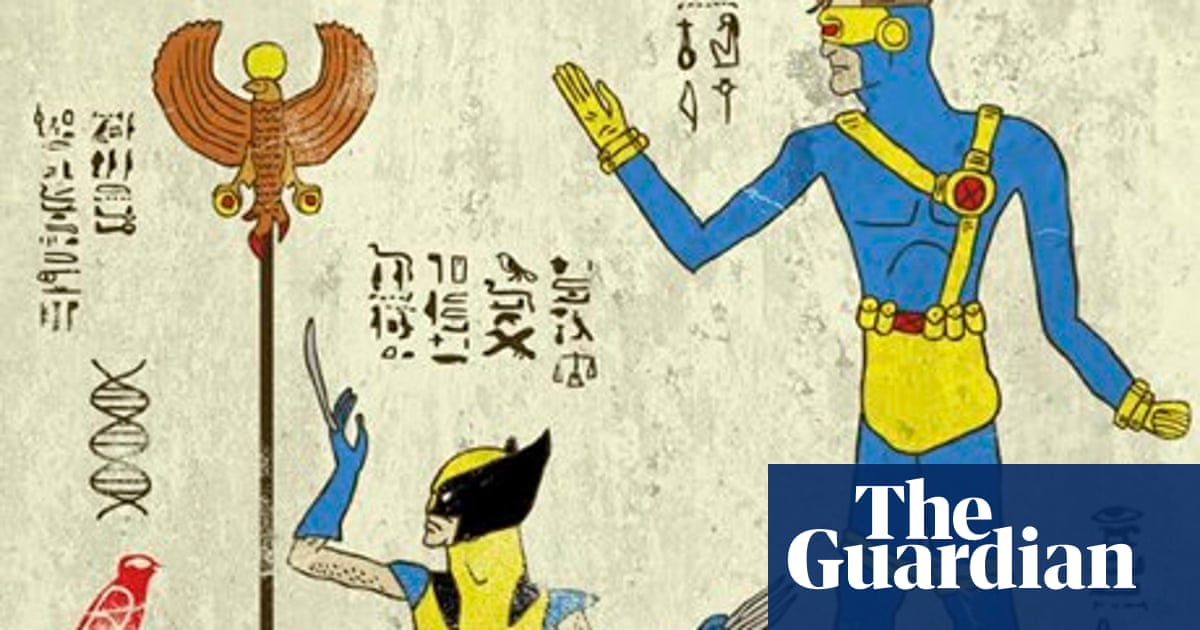 X-Men walk like Egyptians in super Hero-glyphics comic strip