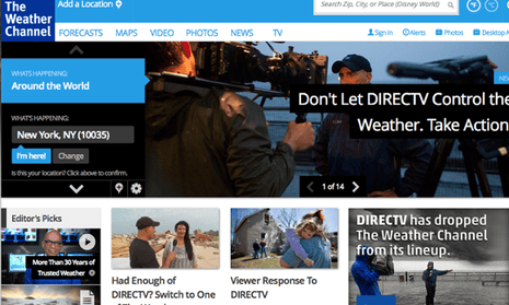 Weather Channel dropped by DirecTV: ‘The weather belongs to