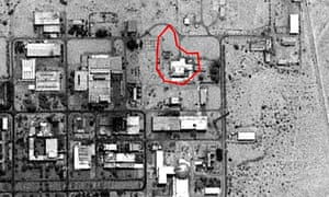 Pictures of the secret Dimona nuclear reactor in Israel, showing where the plant has allegedly been
