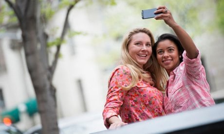 young people taking a selfie