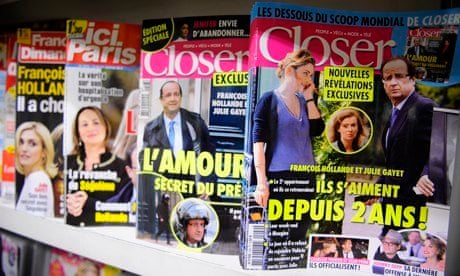 French celebrity magazines on sale