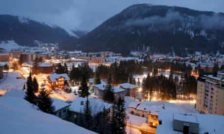 General view of the city of Davos, the Congress Hall venue of the World Economic Forum