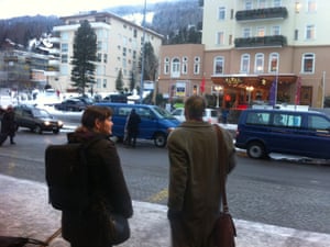 The scene in Davos