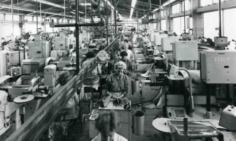 Workers at Lucas Industries, Shaftmoor Lane branch, Birmingham, 1970.