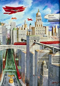 City of the Future by Anton Brzezinski, drawn in 1951.
