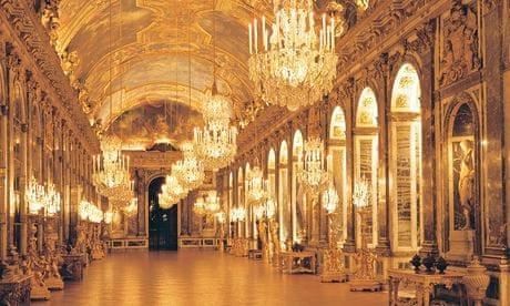 Versailles' hall of mirrors.
