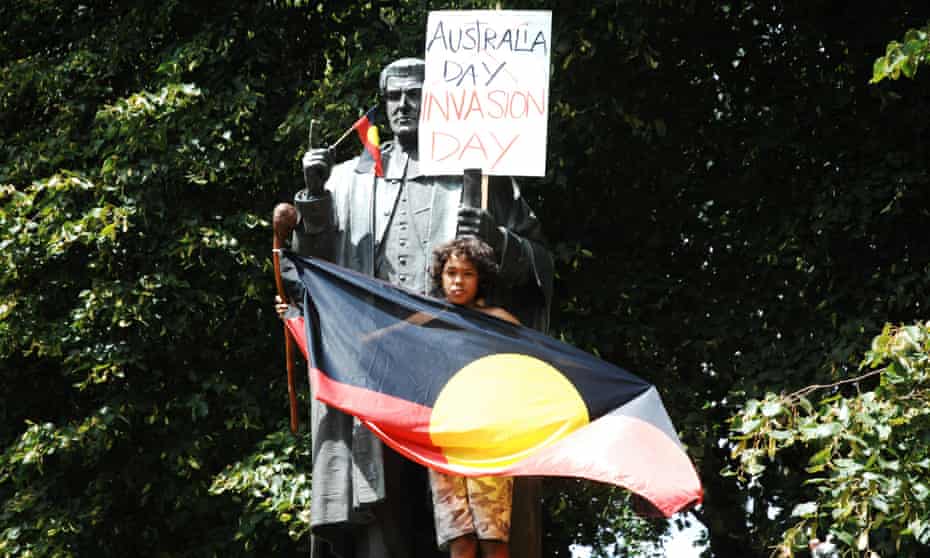 Invasion Day protest in Hobart