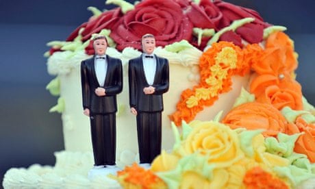 A cake for a gay wedding