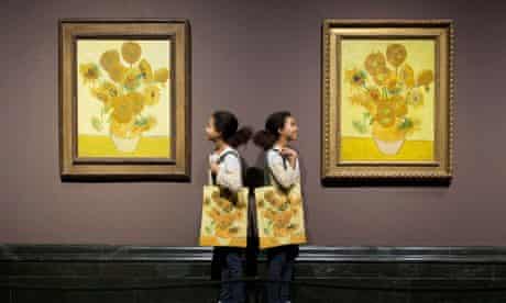 Two Van Gogh Sunflower Paintings Displayed Together At National Gallery Van Gogh The Guardian