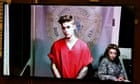 Justin Bieber appears in court via a video feed in Miami