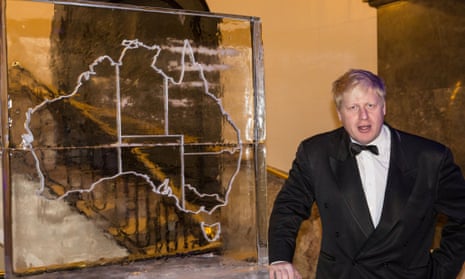 London mayor Boris Johnson at Australia House on Saturday night when he was named honorary Australian of the Year in the UK  for 2014