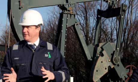 Cameron visits shale drilling plant