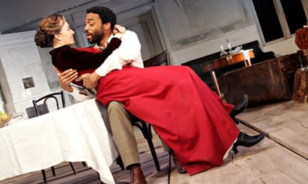 Kristin Scott Thomas and Chiwetel Ejiofor in The Seagull