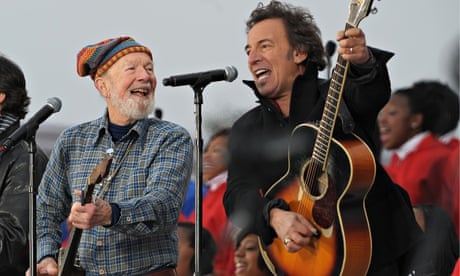 Pete Seeger and Bruce Springsteen