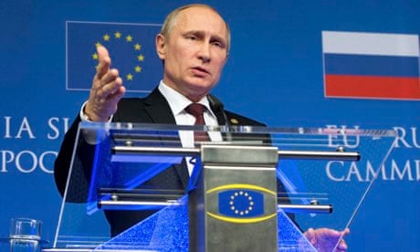 Vladimir Putin tells Brussels to stay out of Ukraine's political crisis | Ukraine | The Guardian