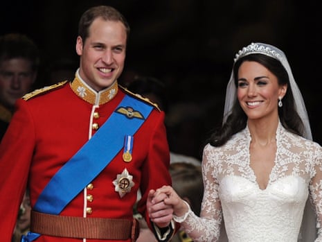 Britain's Prince William and his wife Kate, Duchess of Cambridge.