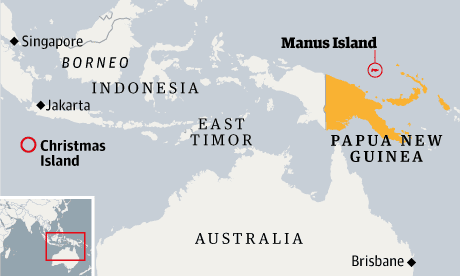 Manus Island map