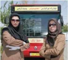 Female bus drivers in Tehran