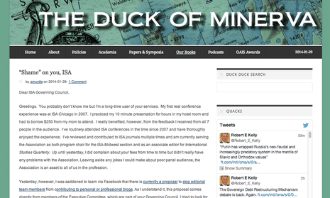 academic blog duck of minerva
