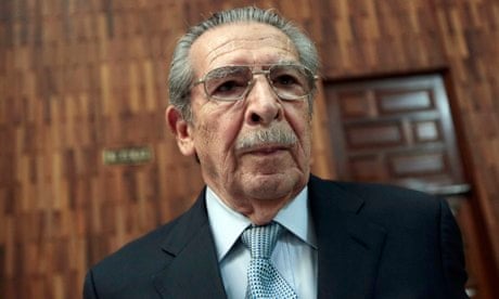 Former Guatemalan dictator José Efraín Rios Montt