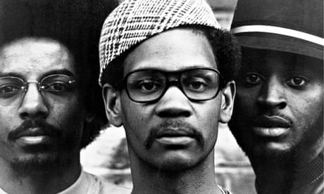 Jalal Nuriddin (<em>left)</em> with fellow Lost Poets Abiodun Oyewole and Umar Bin Hassan, 1971.