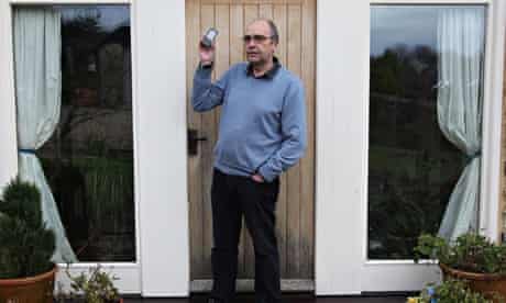 Douglas Stannard outside his Somerset home