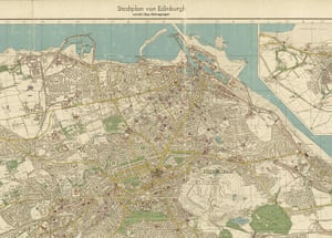 Maps: 1941 German bombing maps of UK cities Edinburgh
