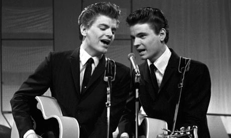 Phil Everly, left, with brother Don