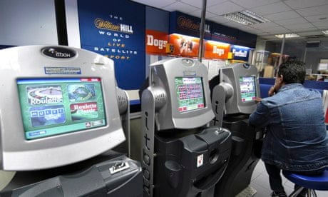 Casino games, including roulette, on electronic terminals in a high street betting shop