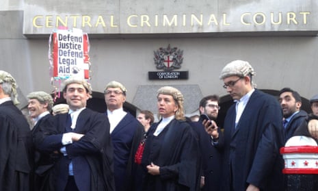 Disruption in criminal courts as barristers and solicitors stage mass walkout: live updates | Legal aid | The Guardian