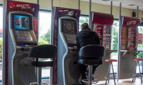 Roulette machines in Ladbrokes Bookmakers, England, UK