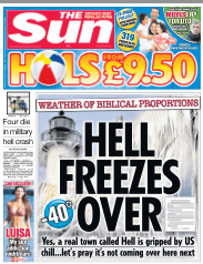 Bad Weather Makes For Some Good Headline Puns Roy Greenslade The Guardian Bad Weather Makes For Some Good Headline Puns Roy Greenslade The Guardian