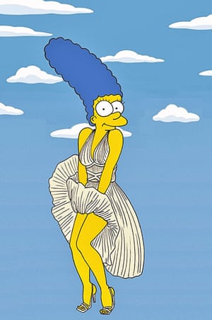 Simpsons erotica: Marge as Marilyn Monroe 