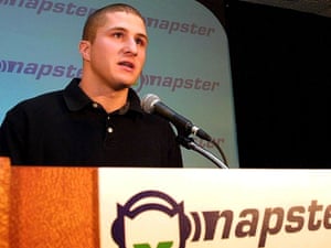 Shawn Fanning at a Napster press conference