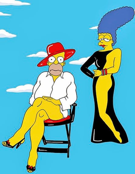 445px x 573px - Naughty and naked: The Simpsons strip off | Art and design | The Guardian