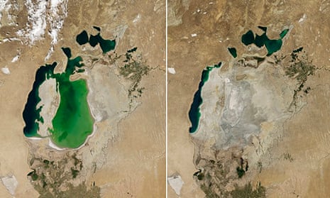 South Aral Sea shrinking