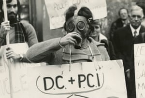 Demonstration against the Historic Compromise, alliance of the Christian Democracy (DC) and the Italian Communist Party (PCI), Rome, 1970s.
