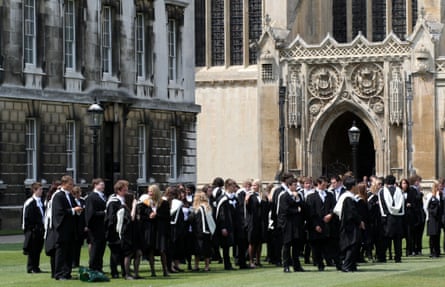 Hallowed halls: graduation day at Cambridge, where a recent survey shows that more than a fifth of students are depressed.