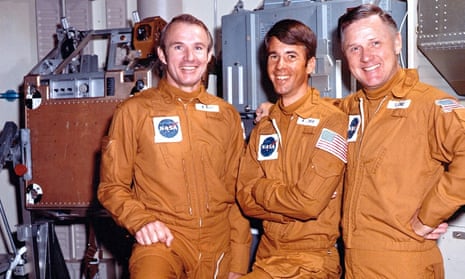 Crew of Skylab4  (L-R) Gerry Carr, Ed Gibson & Bill Pogue 