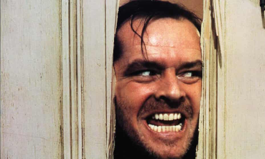 Jack Nicholson in The Shining, directed by Stanley Kubrick.