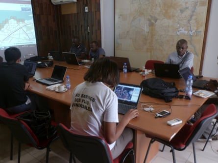 Mapping party in Kinshasa