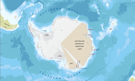 Map of Antarctic claims