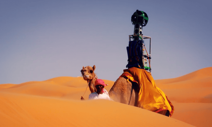 Google Camel View Trekker Camera Documents Liwa Desert