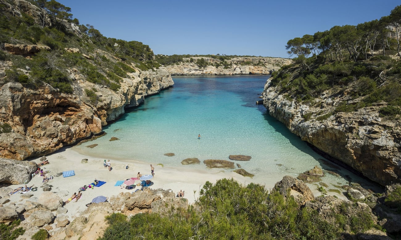 The beach at Santanyí, southern Mallorca