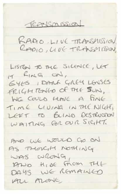 Ian Curtis His Lyrics Were So Dark Music The Guardian