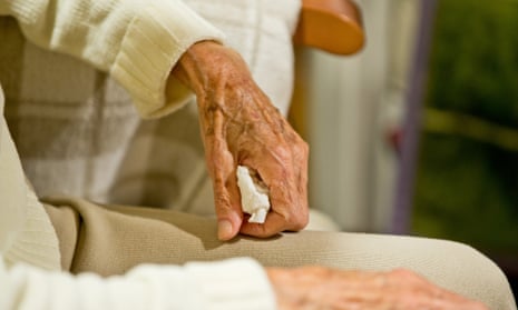 An elderly dementia patient