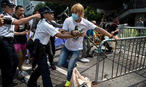 Hong Kong: Anti-Occupy Central protester