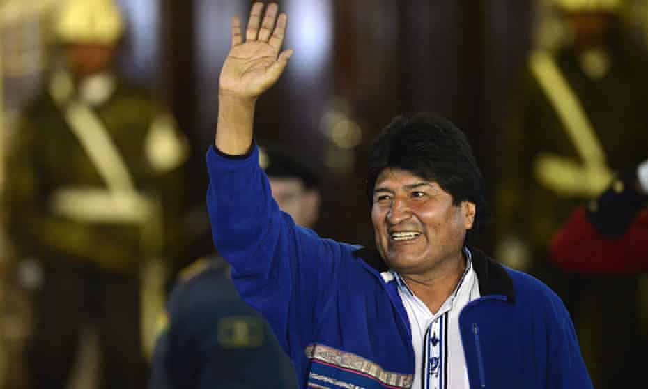 Bolivian president Evo Morales