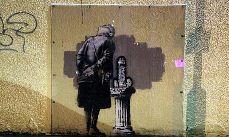 Banksy artwork in Folkstone, Kent, vandalised